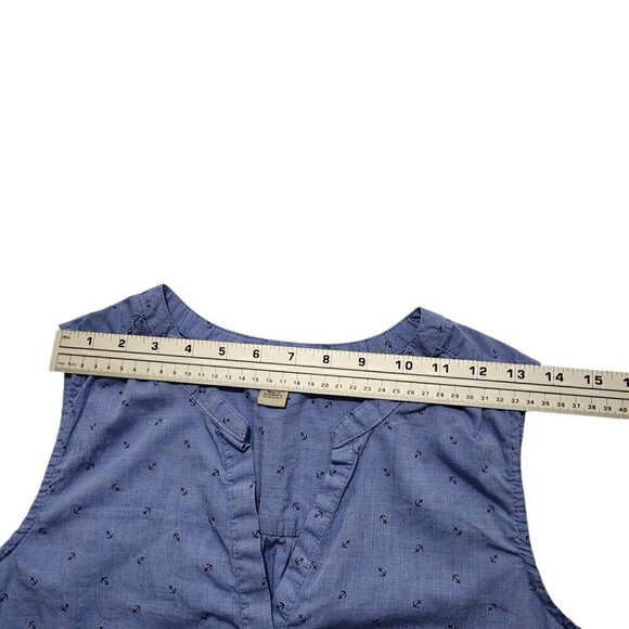 Bass Womens‎ Tank Top Blue Ankle Size M - Picture 3 of 10